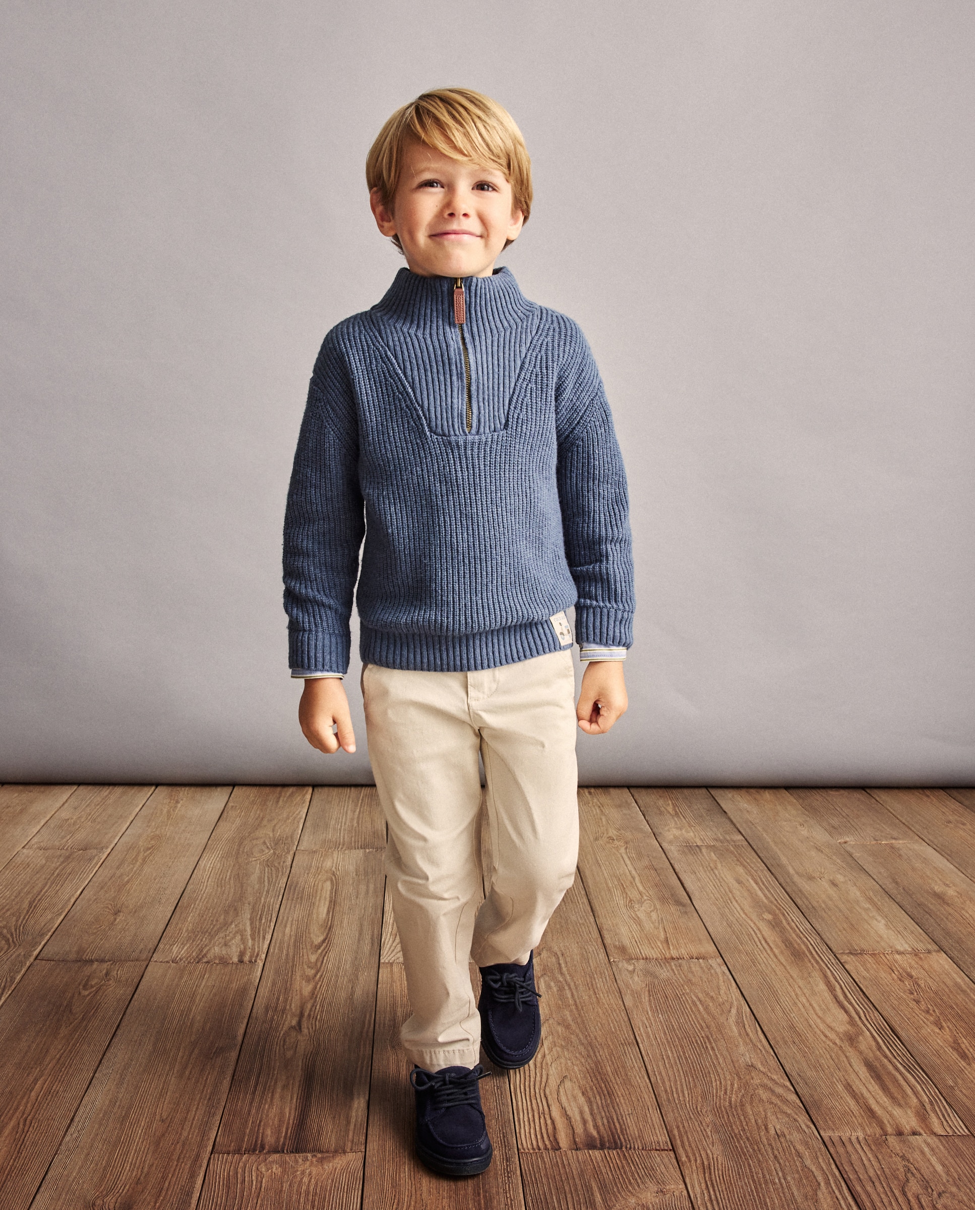 Imagem 0 de Camisola de Malha Inglesa Half-Zip