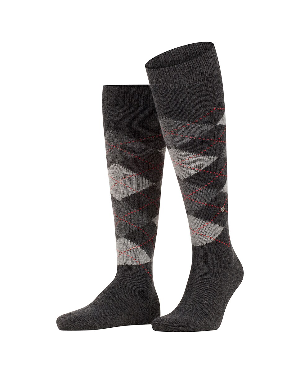 Meias altas cinzentas de homem Multicolor-3