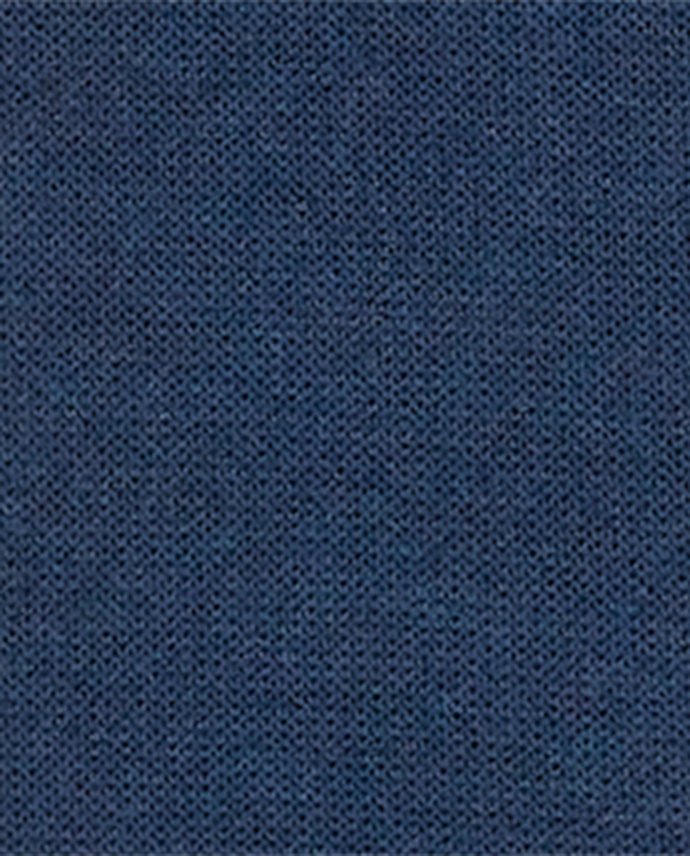 Meias Lisas Altas em Algodão Mercerizado Azul-marinho-5