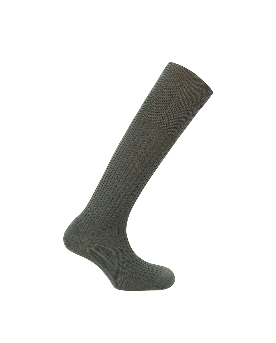 Meias Caneladas 100% Lã. Produto Fabricado em Espanha Verde-1