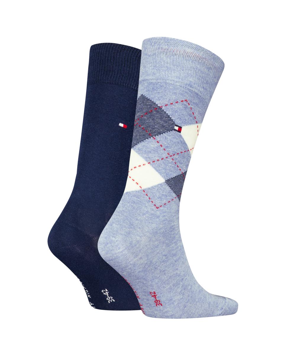Pack de 2 Pares de Meias Clássicas Azul-1