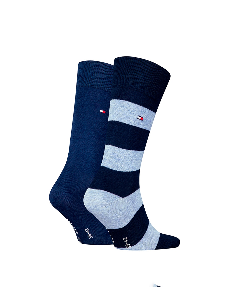 Pack de 2 Pares de Meias Clássicas Azul-1