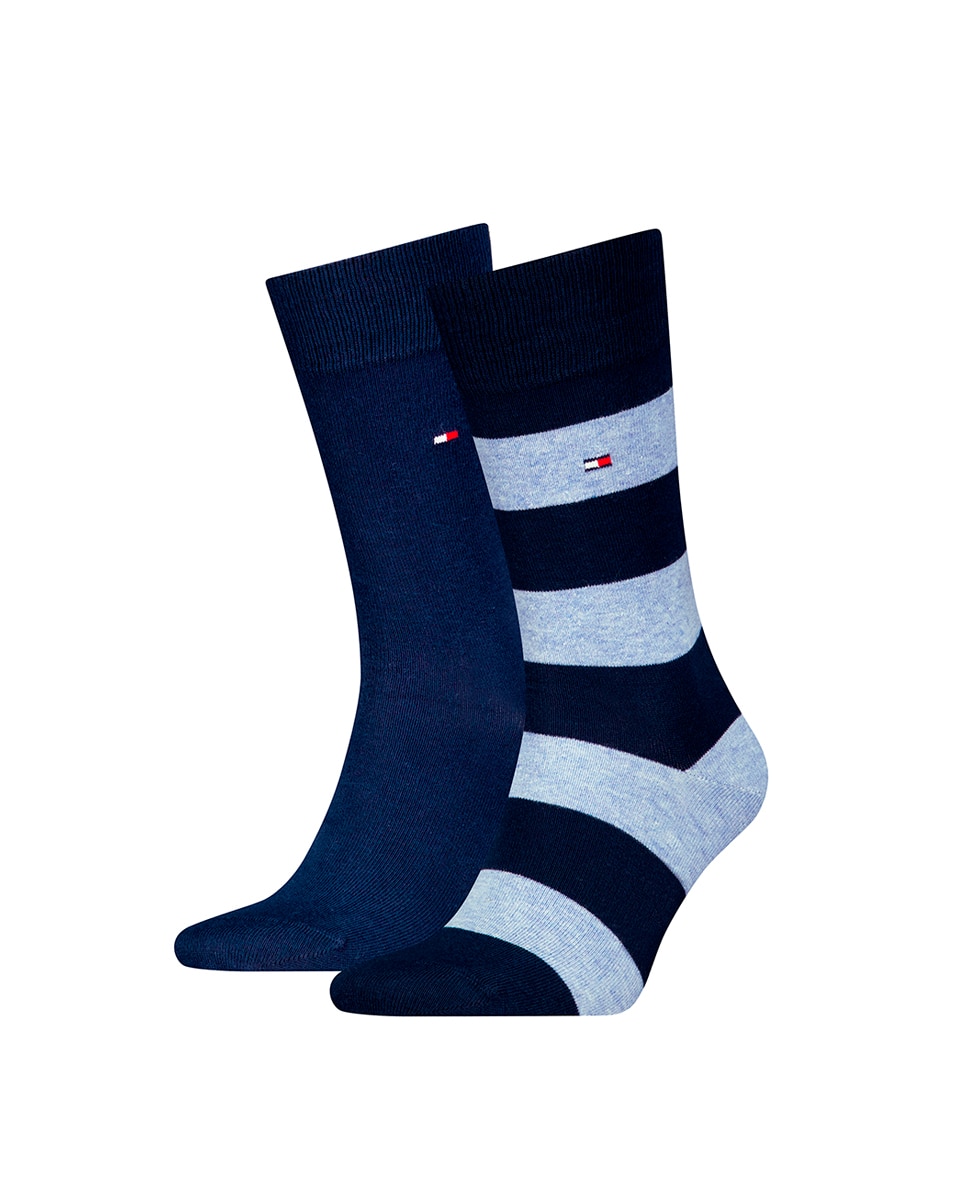 Pack de 2 Pares de Meias Clássicas Azul-2