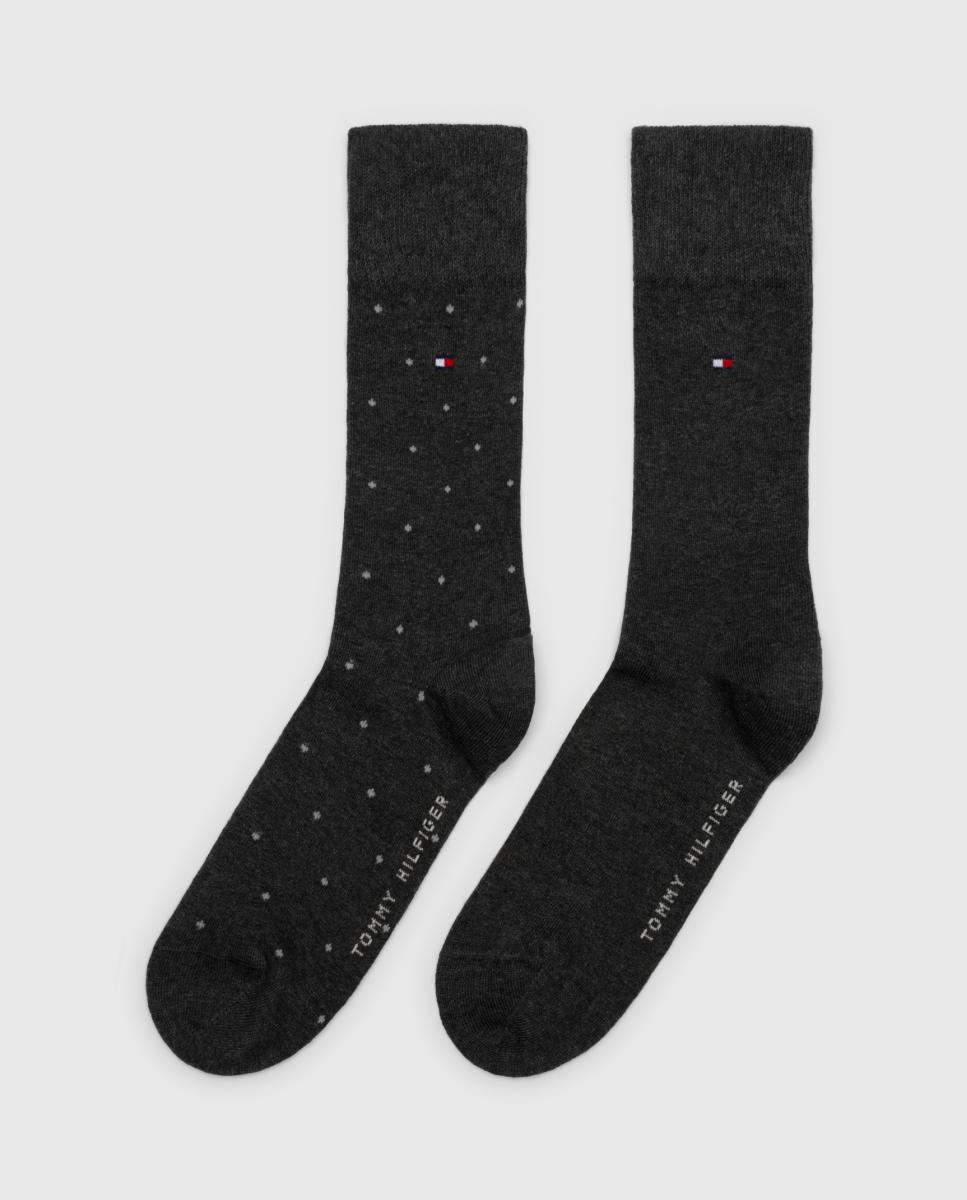 Pack de 2 Pares de Meias com Fantasia Cinzento-5