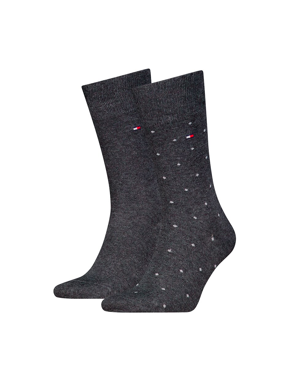 Pack de 2 calcetines fantasía de hombre - Tommy Hilfiger - Gris Gris-8