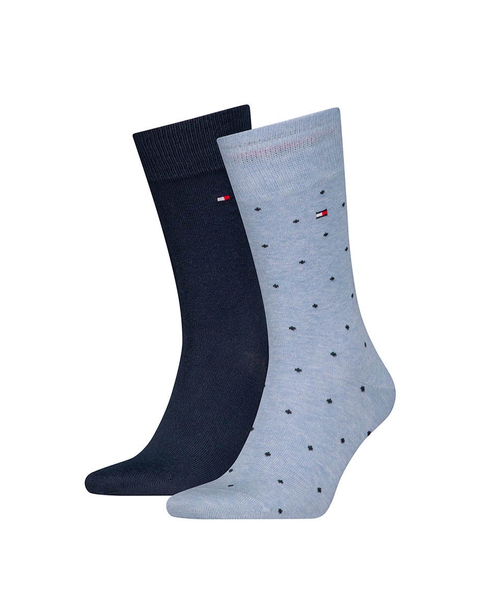 Pack de 2 calcetines fantasía de hombre - Tommy Hilfiger - Azul Azul-3