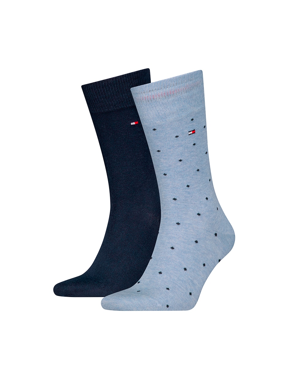Pack de 2 calcetines fantasía de hombre - Tommy Hilfiger - Azul Azul-6