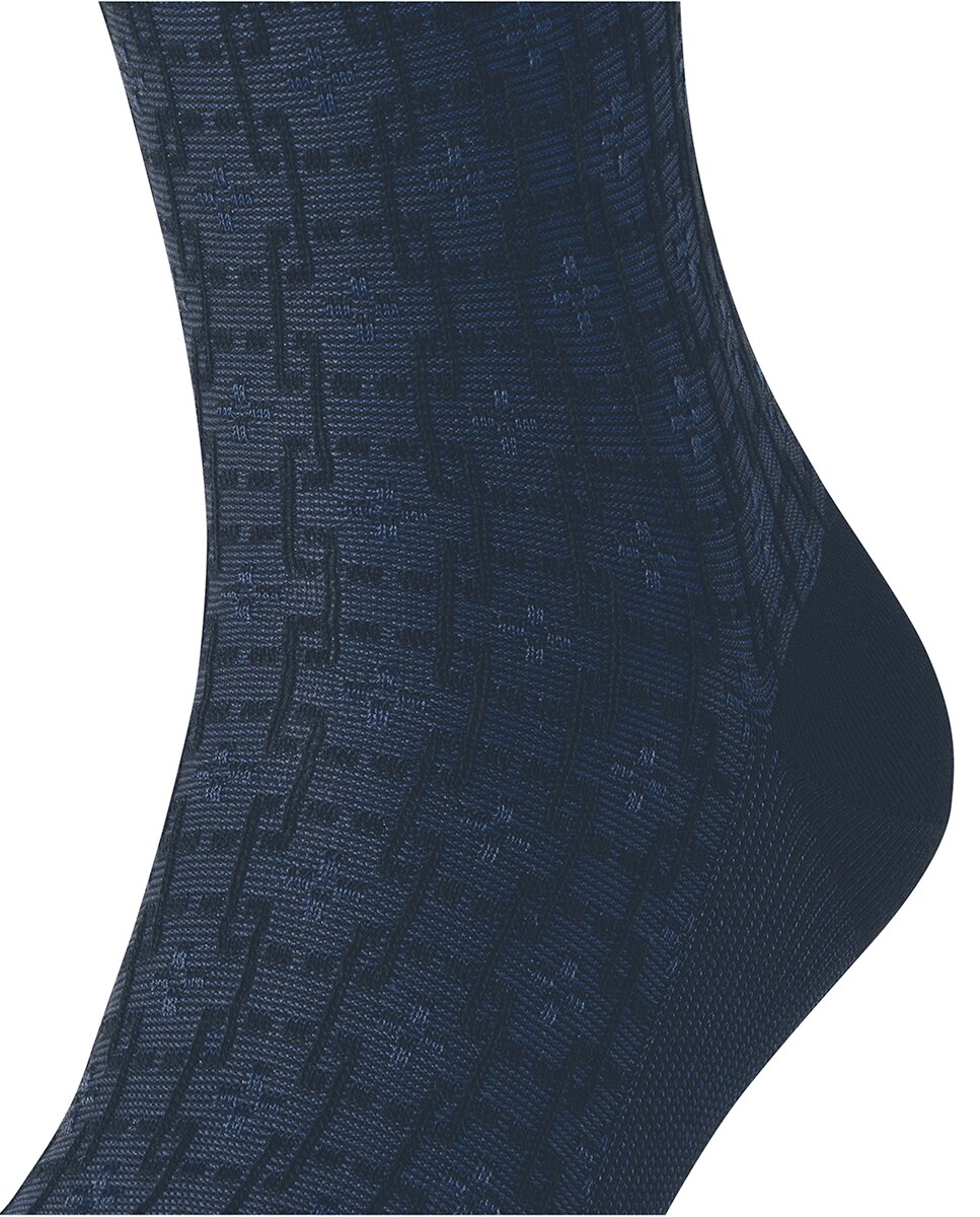 Calcetín elegante caballero de algodón mercerizado - Falke - Azul Azul-5