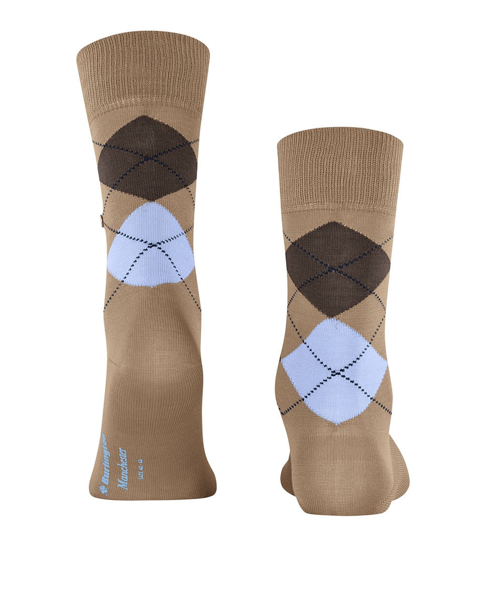 Calcetín rombos caballero algodón - Burlington - Beige Beige-2