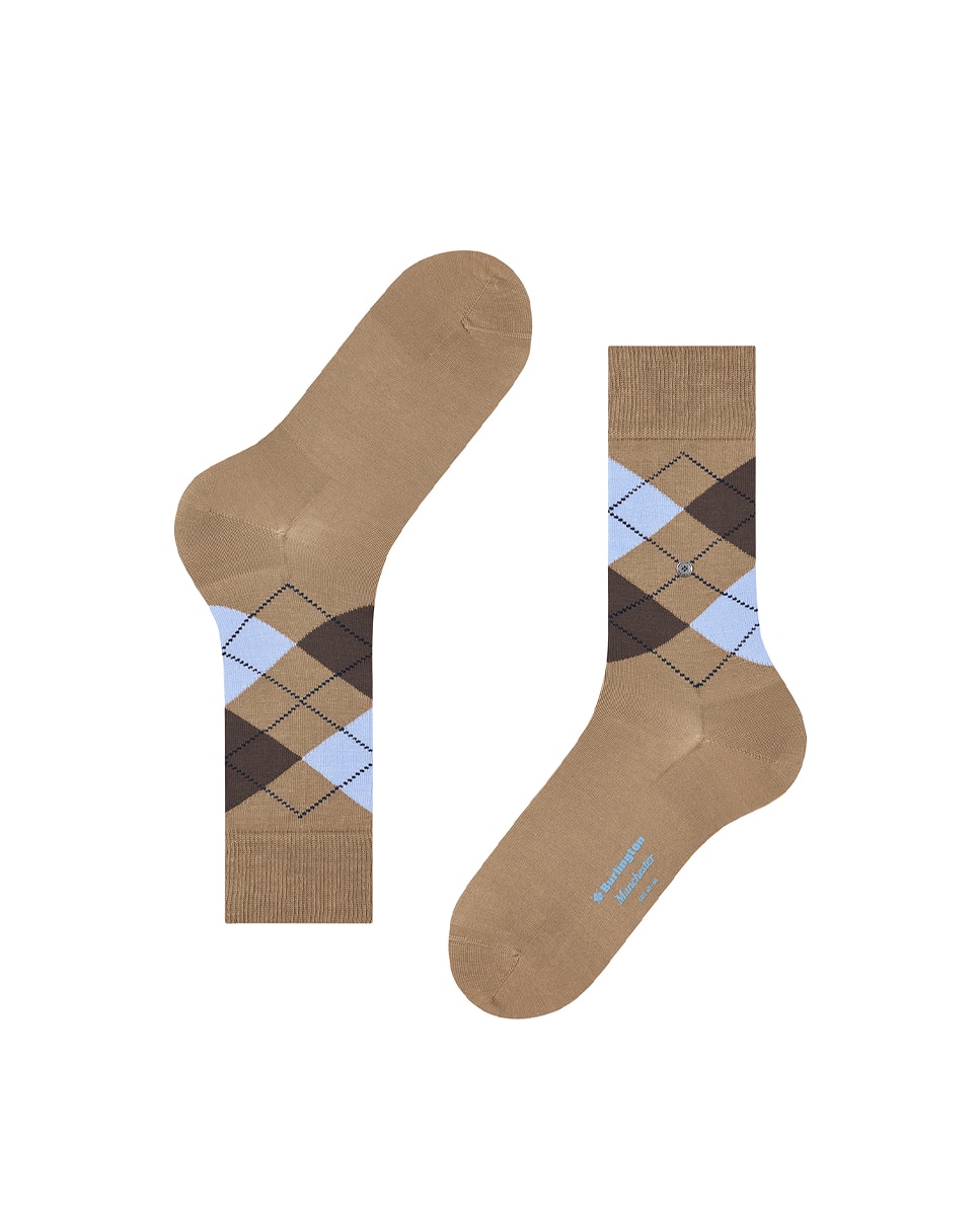 Calcetín rombos caballero algodón - Burlington - Beige Beige-3