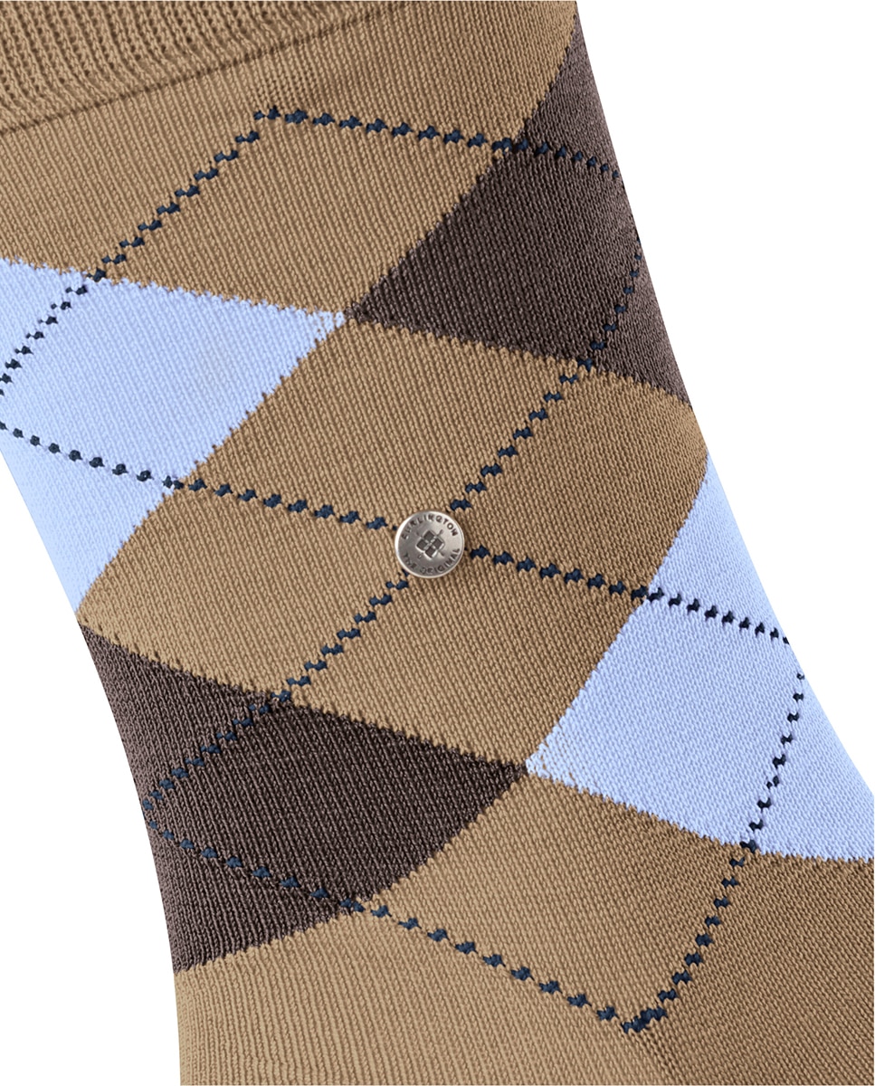 Calcetín rombos caballero algodón - Burlington - Beige Beige-4