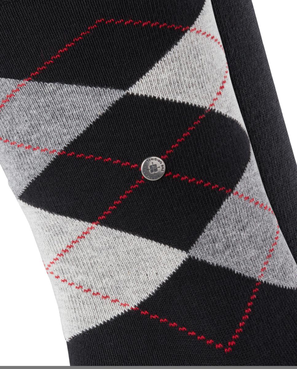 Pack de dois pares de meias de homem Burlington curtas pretas Preto-5