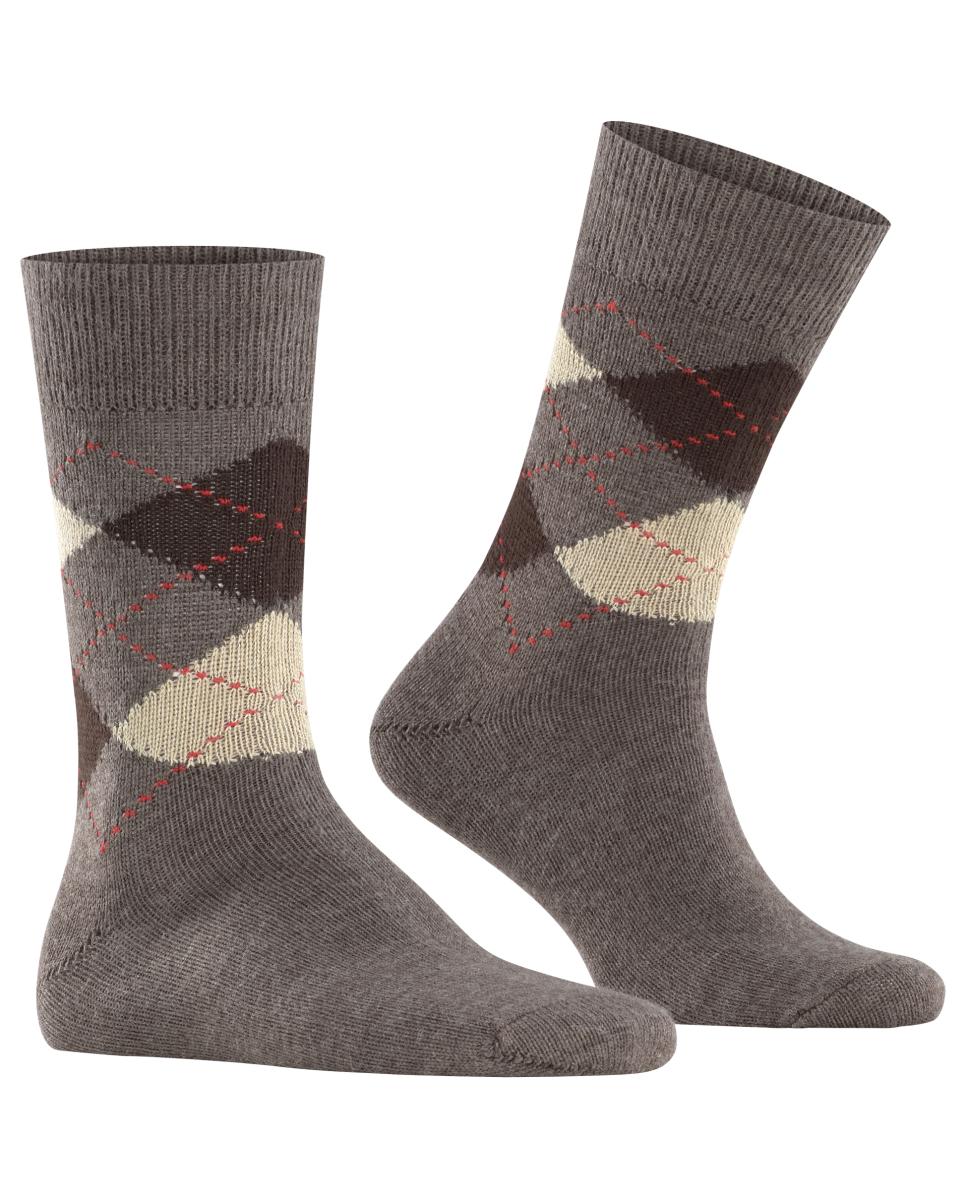 Imagen 1 de Calcetines de hombre Burlington cortos azul Marrón