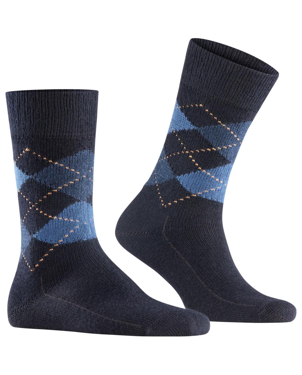 Meias curtas de homem Burlington azuis Multicolor-1