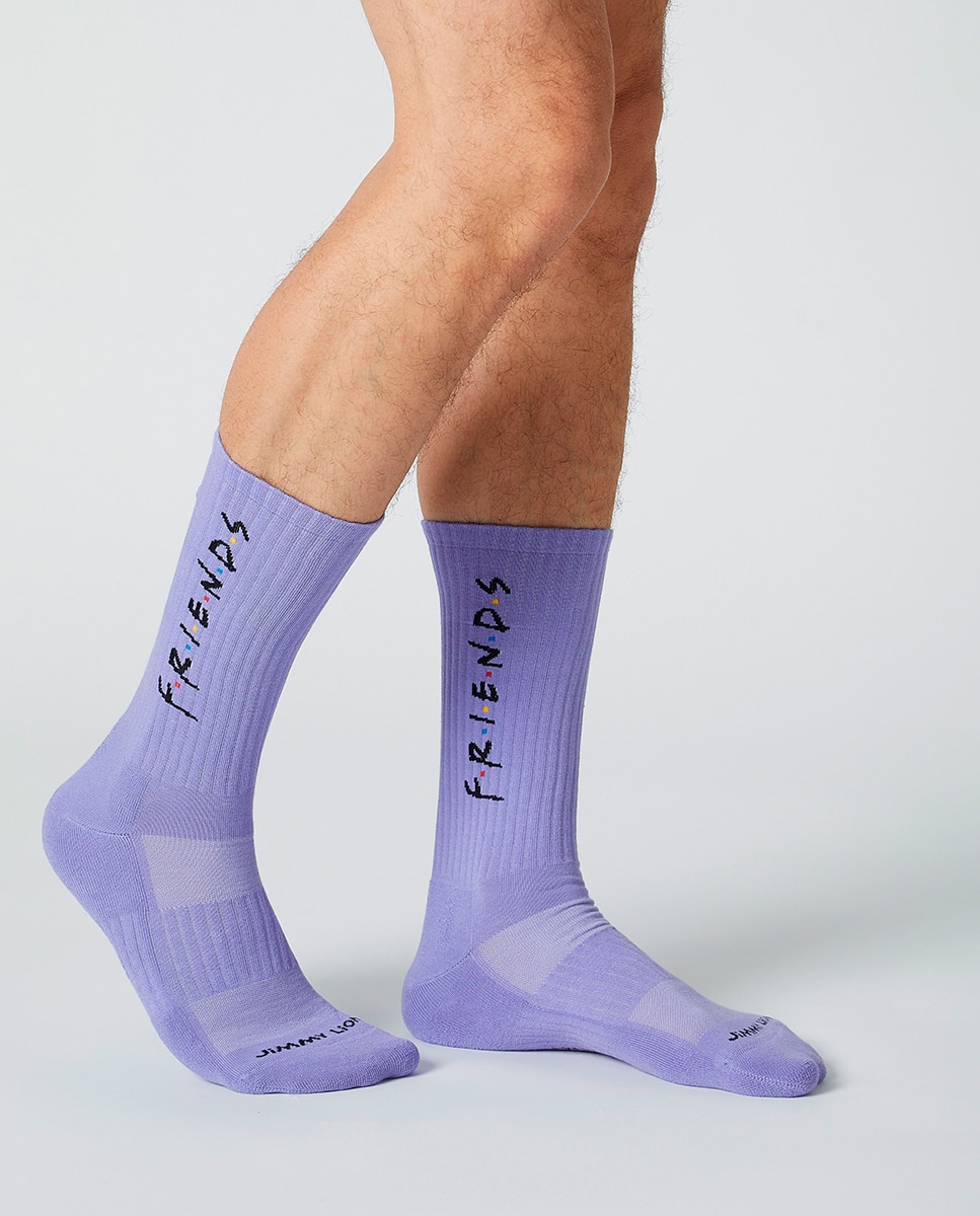 Meias Friends Athletic - Cinzento Roxo-2