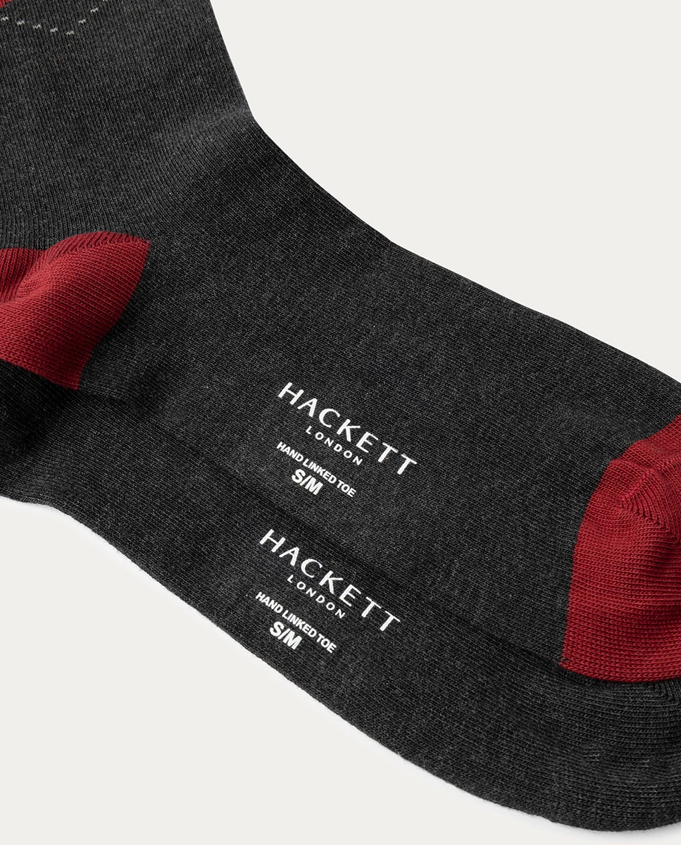 Pack de Dois Pares de Meias Clássicas Cinzento-2