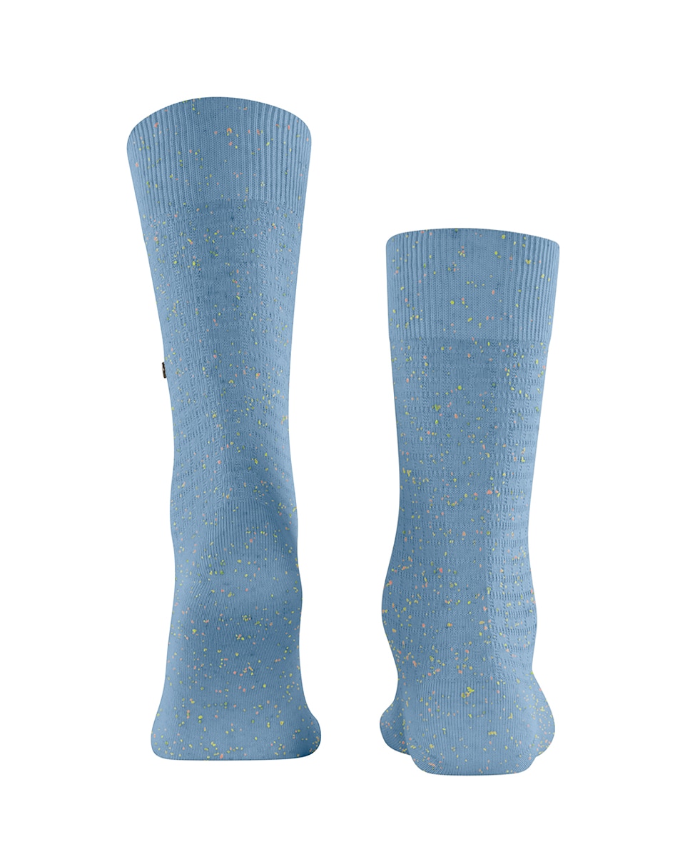Meias Estampadas com Toques Néon Azul-2