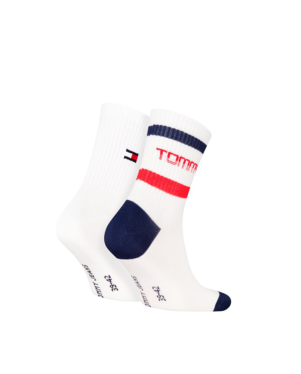 Meias Curtas Unissexo (Pack de 2 Pares) Branco-1