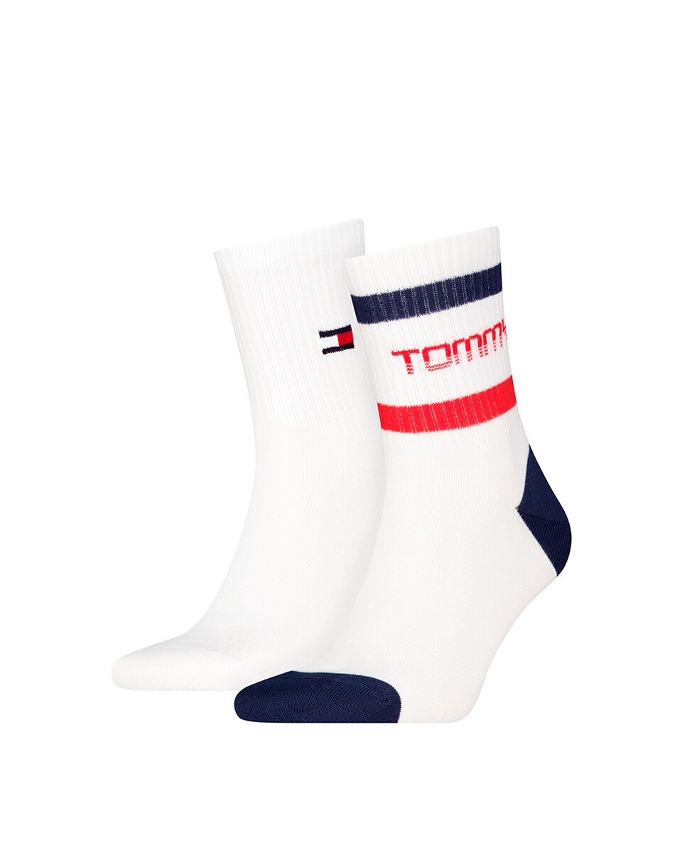 Meias Curtas Unissexo (Pack de 2 Pares) Branco-2