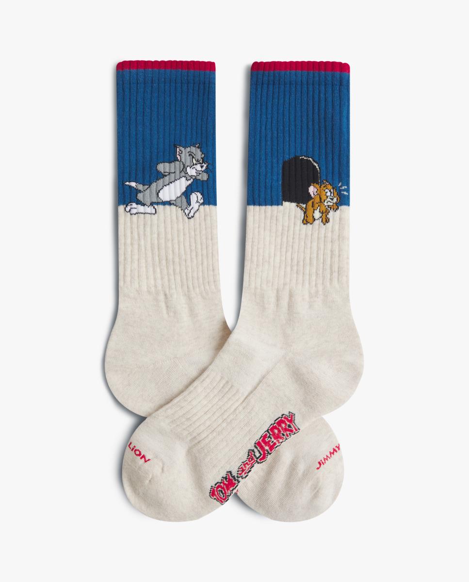 Imagem 0 de Meias Tom and Jerry Athletic - Bege