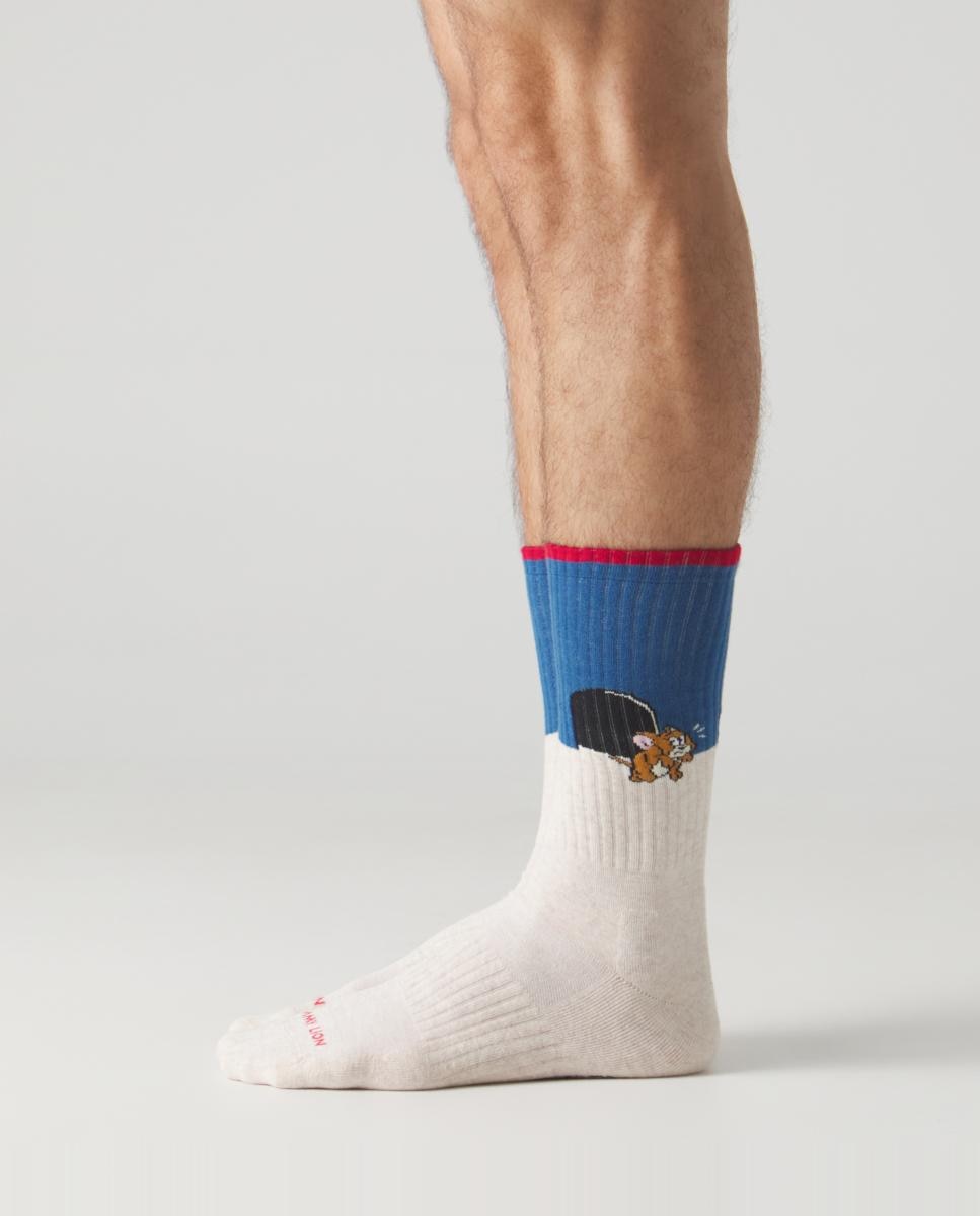 Meias Tom and Jerry Athletic - Bege Bege-2