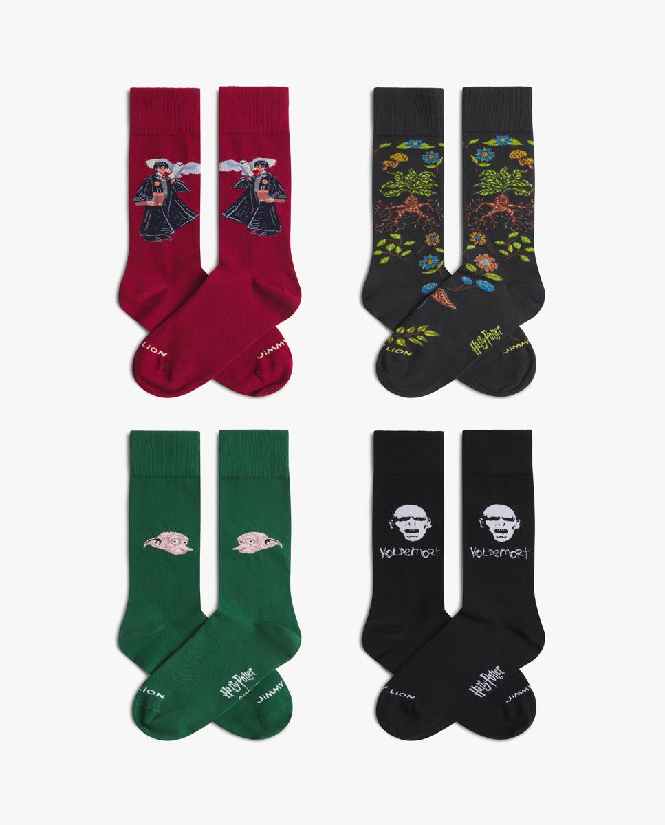 Pack de Quatro Pares de Meias Harry Potter Multicolor-2