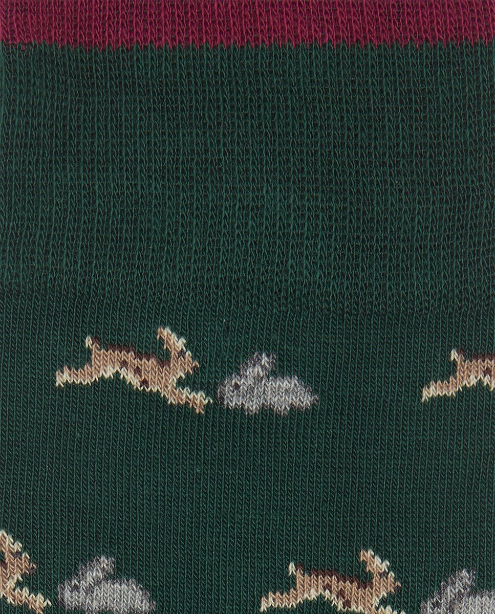 Meias Regular Coelho - Verde Verde-2