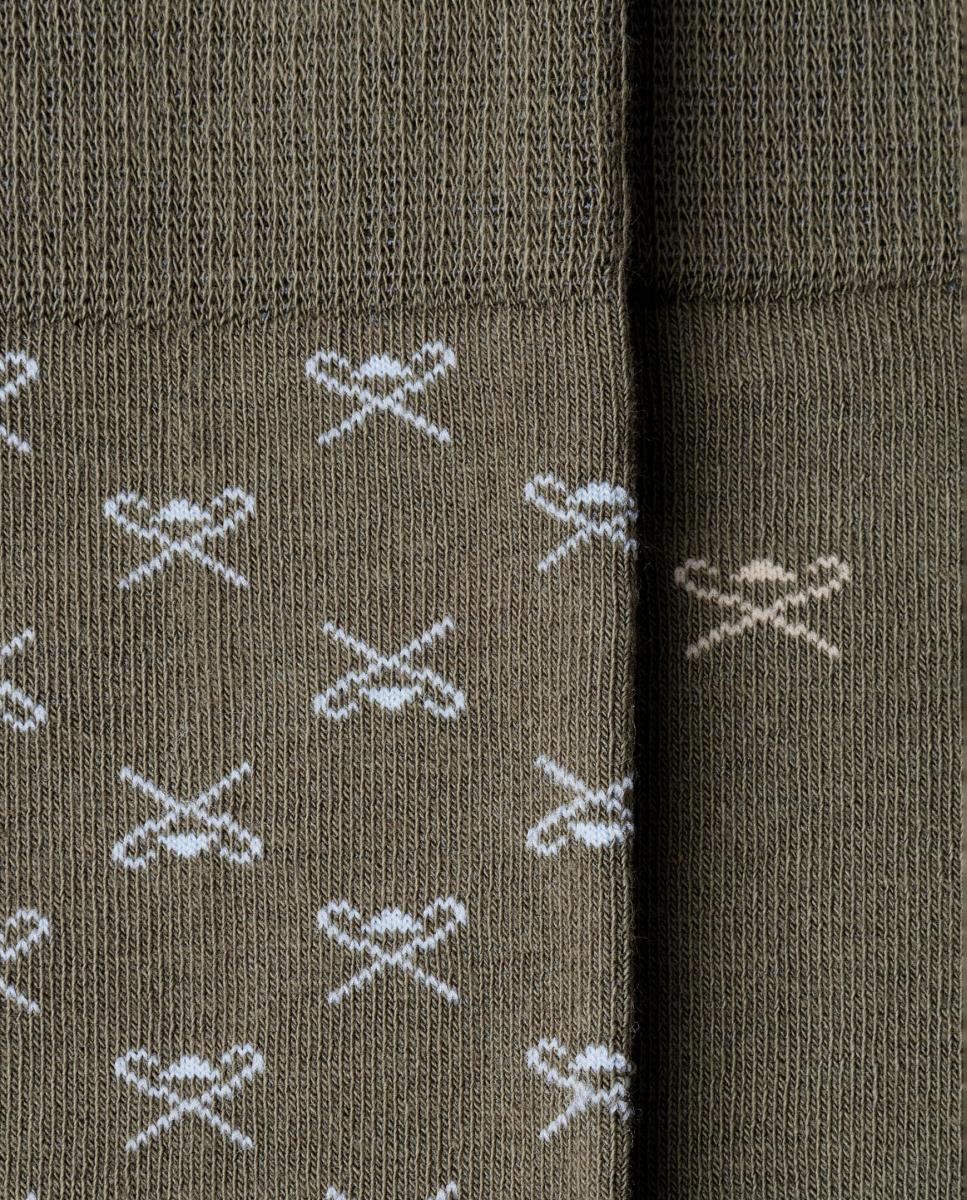 Pack de dos calcetines de hombre Icon logo - Hackett - Verde Verde-5