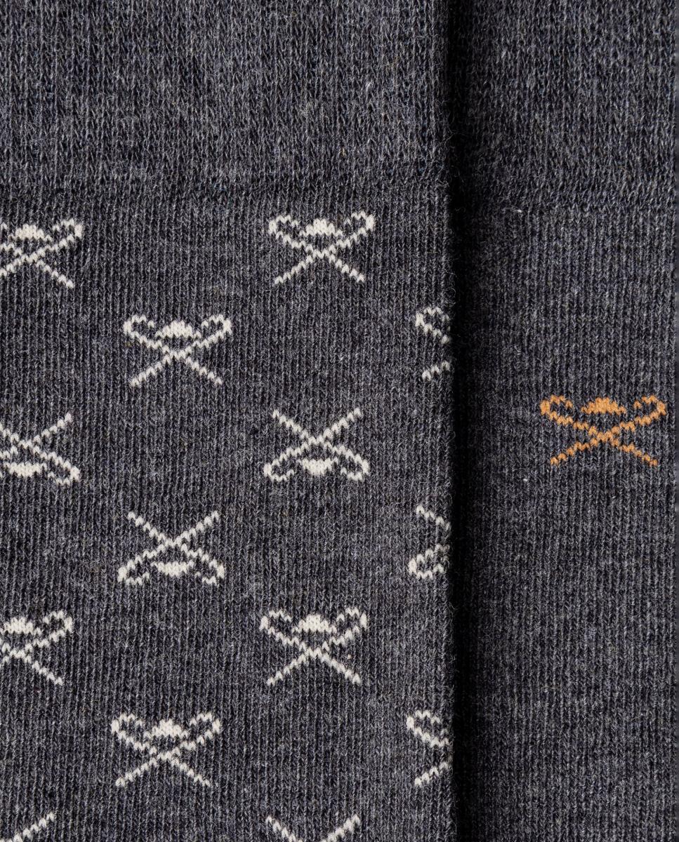 Pack de dos calcetines de hombre Icon logo - Hackett - Gris Gris-5