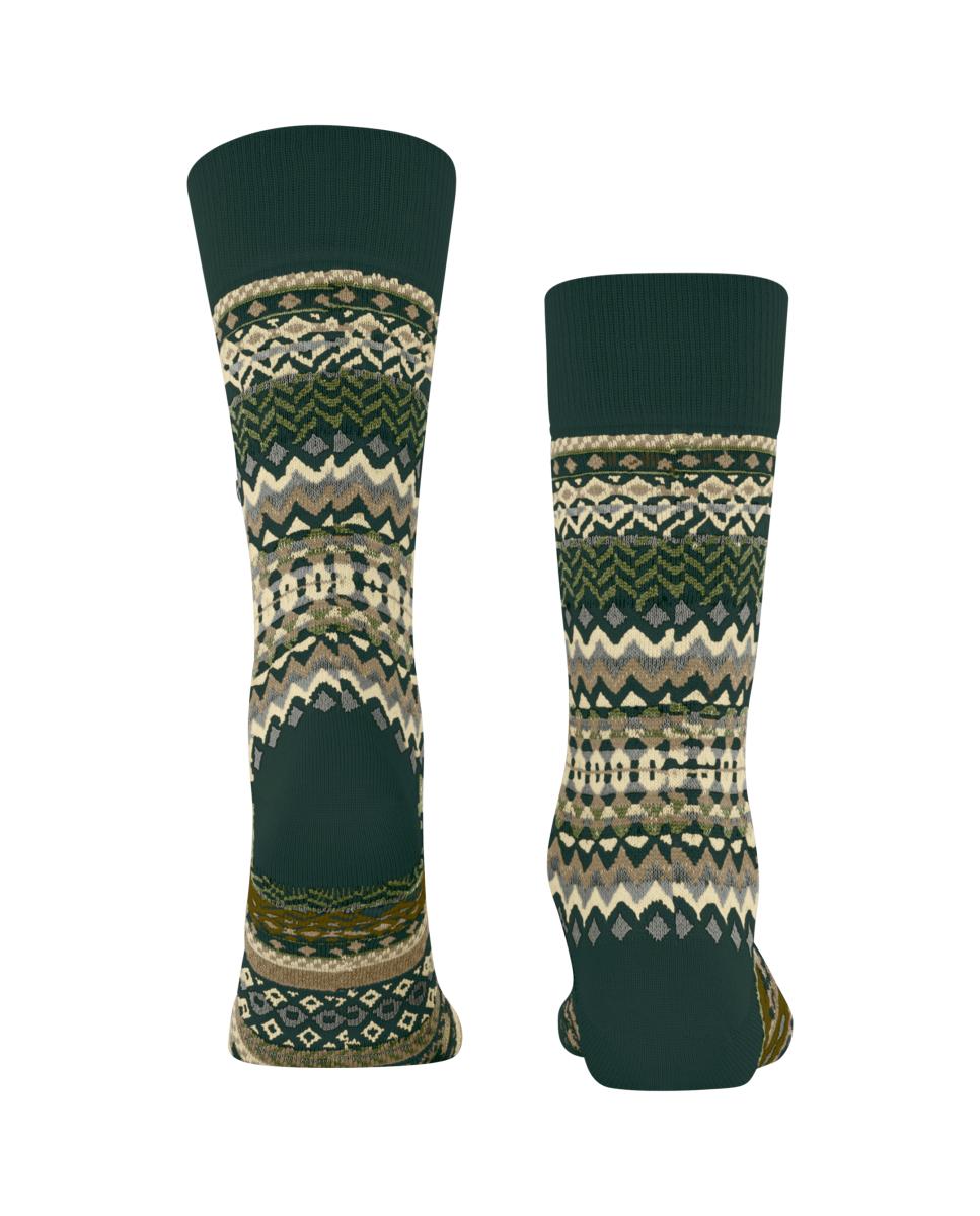 Calcetines caballero cenefas - Burlington - Verde Verde-2