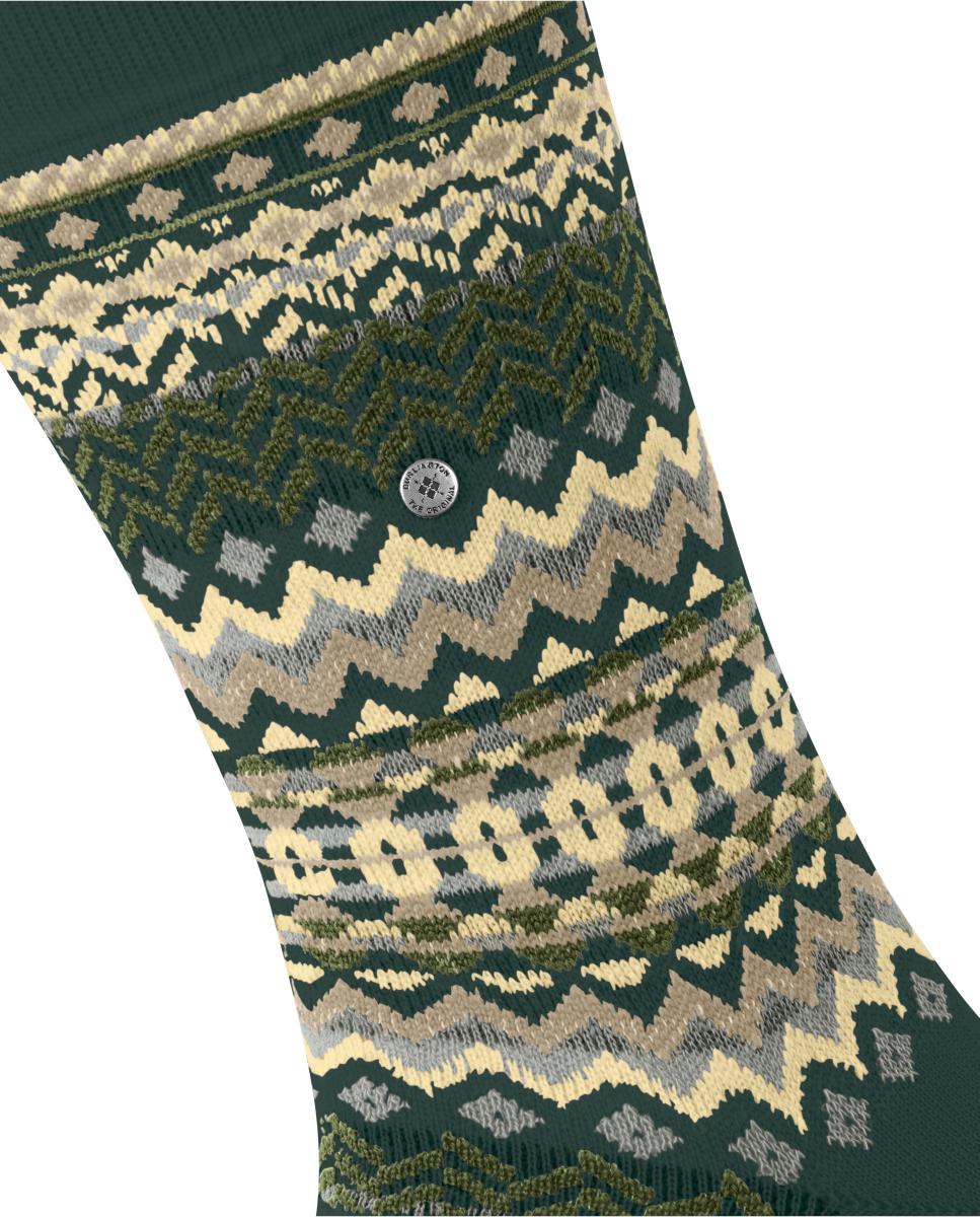 Calcetines caballero cenefas - Burlington - Verde Verde-5