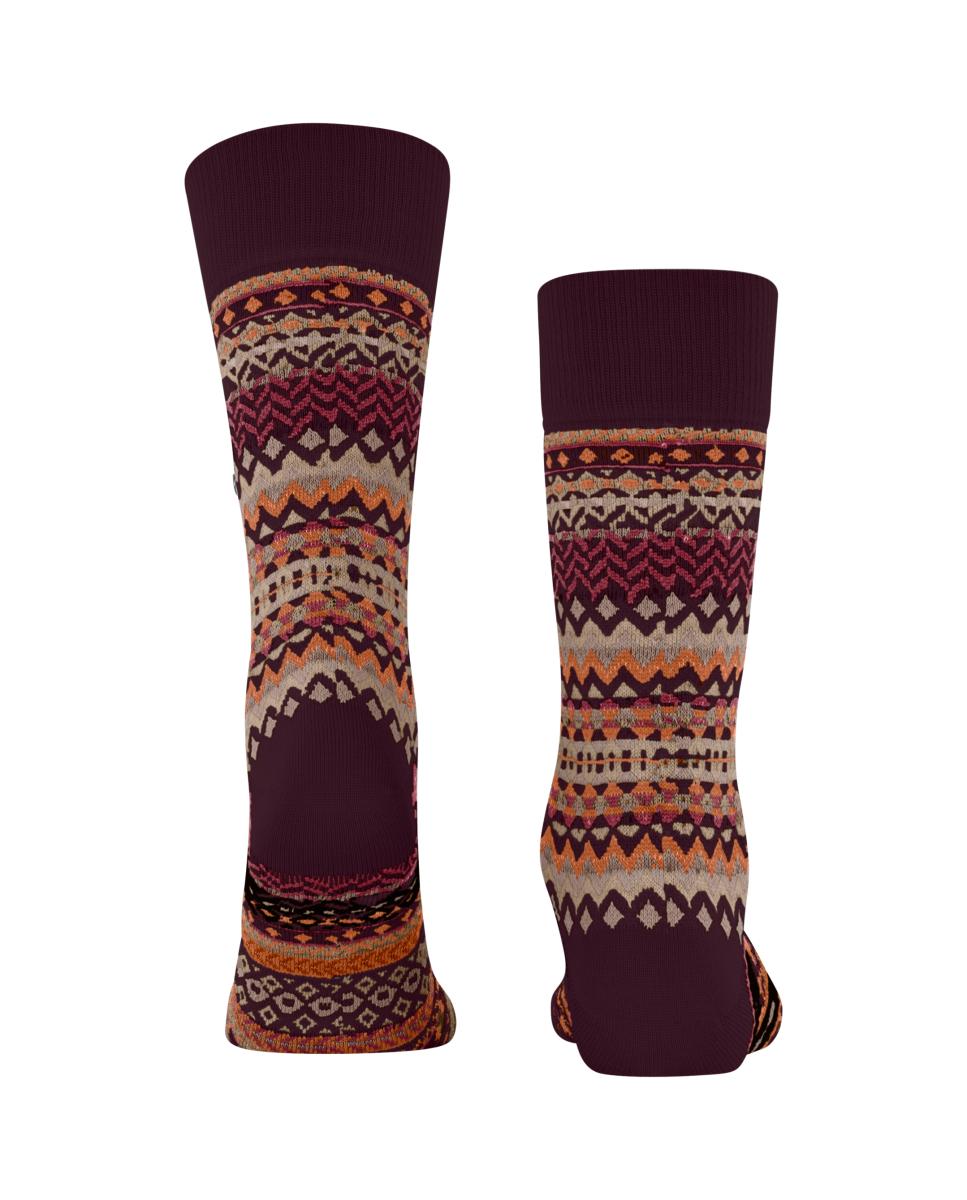 Calcetines caballero cenefas - Burlington - Rojo Granate Rojo Granate-2