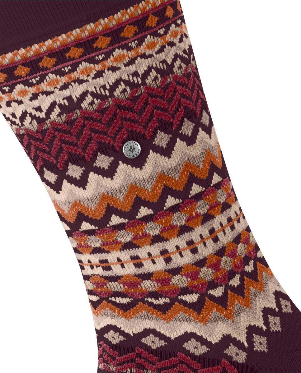 Calcetines caballero cenefas - Burlington - Rojo Granate Rojo Granate-5