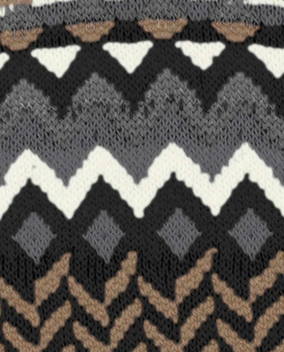 Meias com Rebordos Decorativos Preto-6