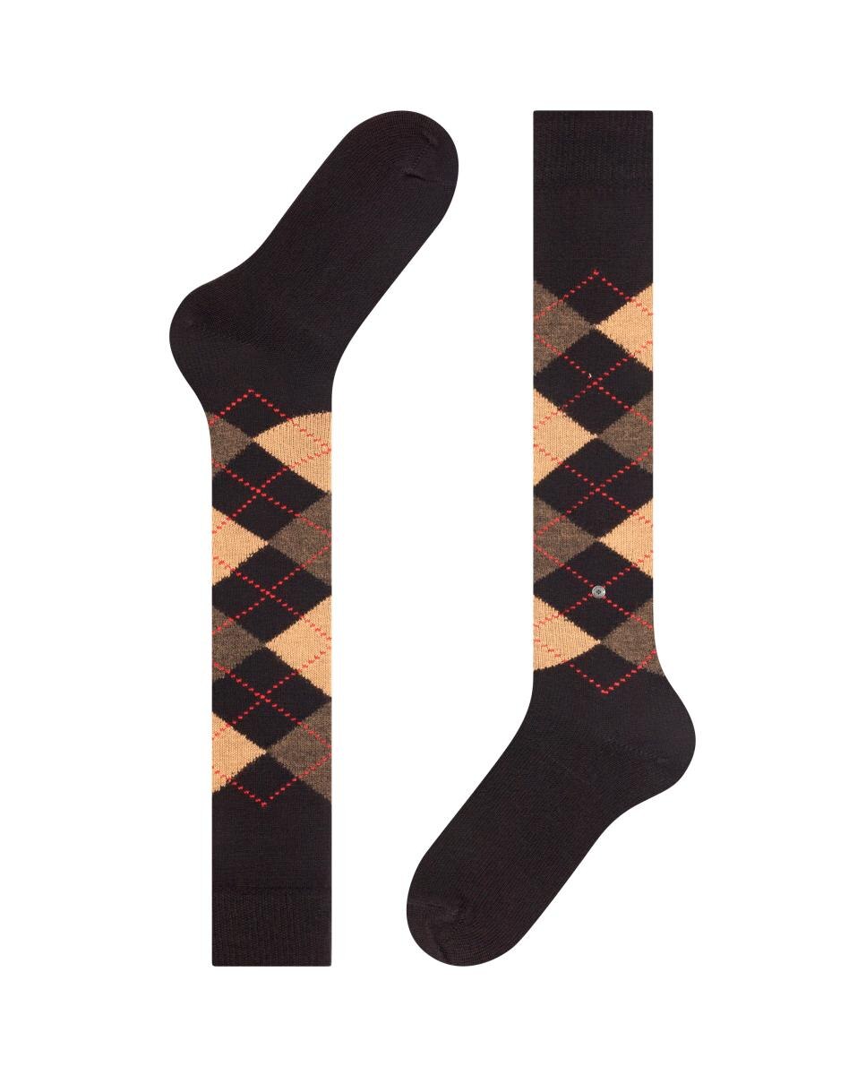 Calcetines altos de caballero con rombos - Burlington - Camel Camel-4