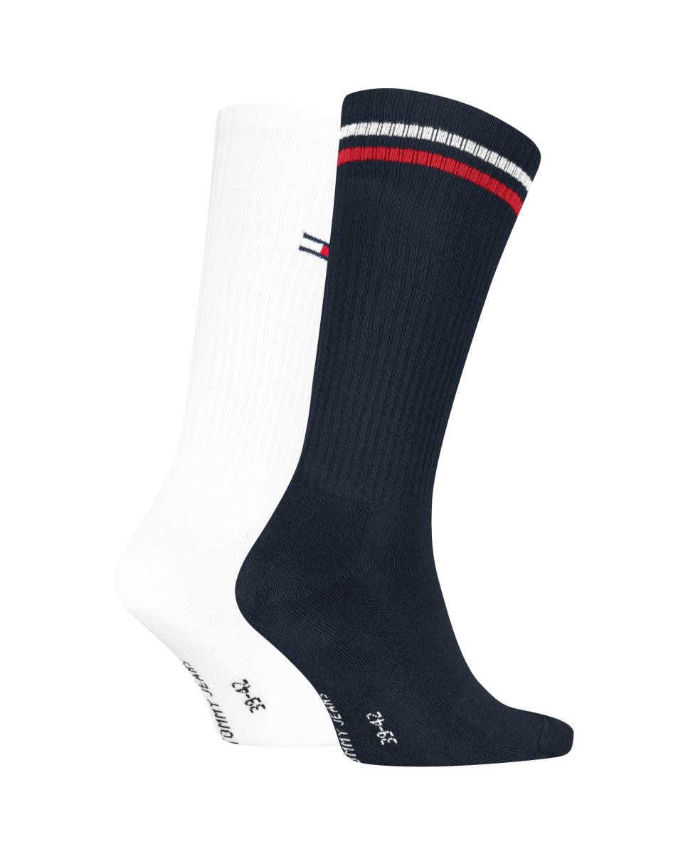 Imagen 1 de Calcetines de media caña unisex de Tommy Jeans (pack de 2) Azul marino