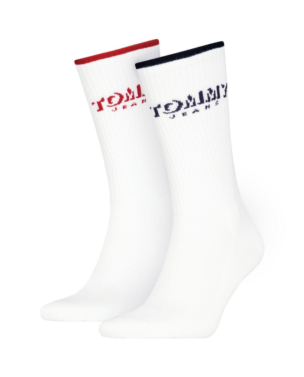 Imagen 2 de Calcetines de media caña unisex de Tommy Jeans (pack de 2) - Blanco Blanco