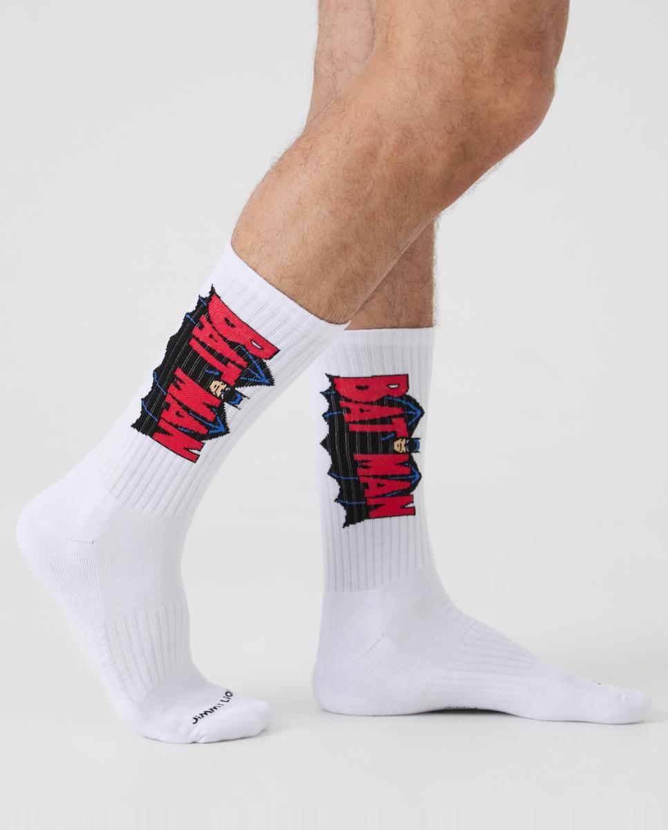 Meias Batman Athletic. Vermelho-2