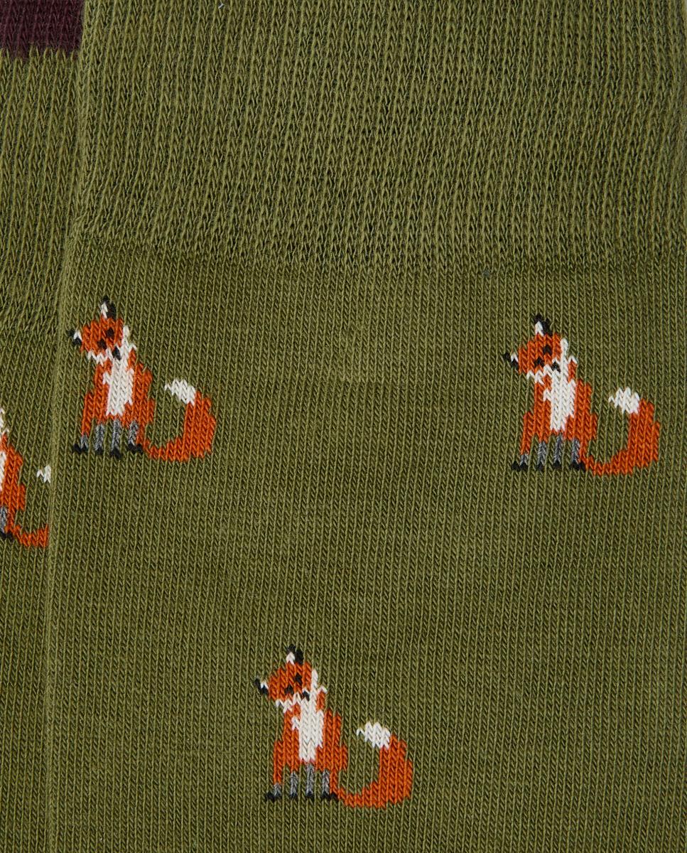Calcetín regular de caballero - Kiff-Kiff - Verde Verde-2