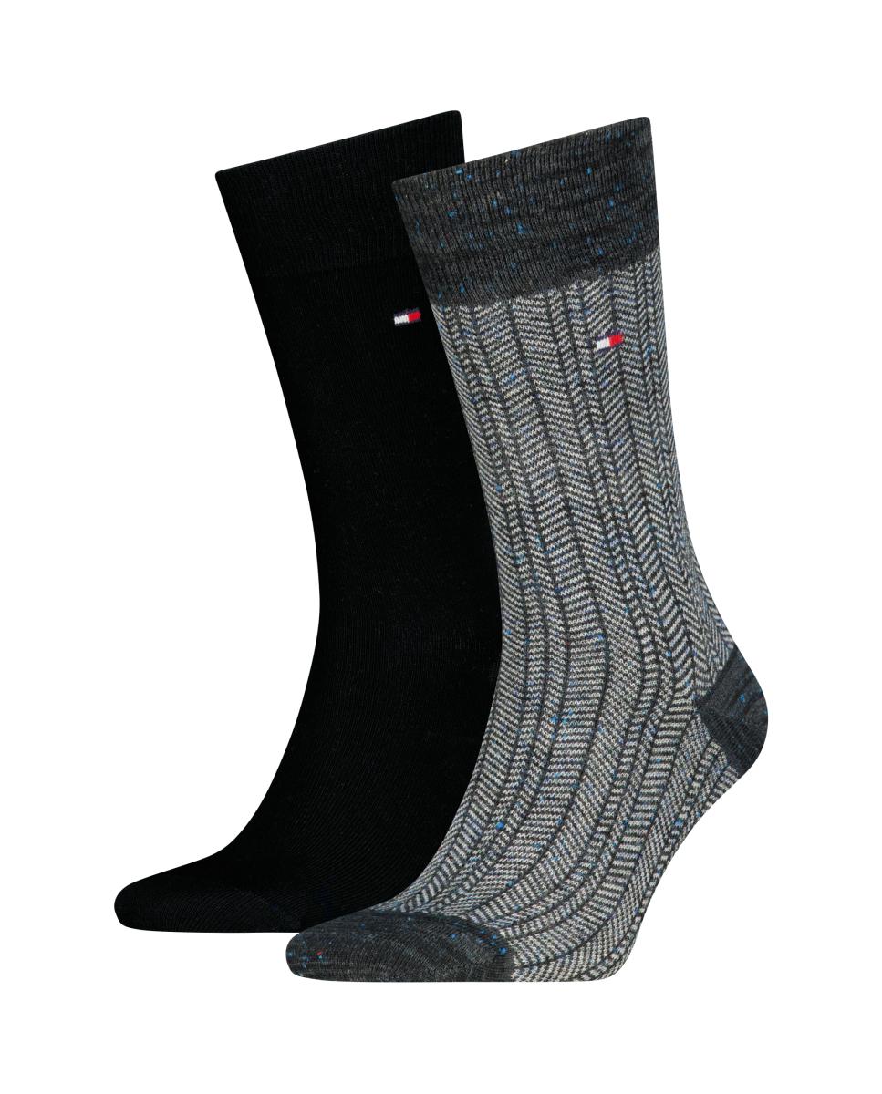 Meias Clássicas (Pack de 2 Par) Preto-2