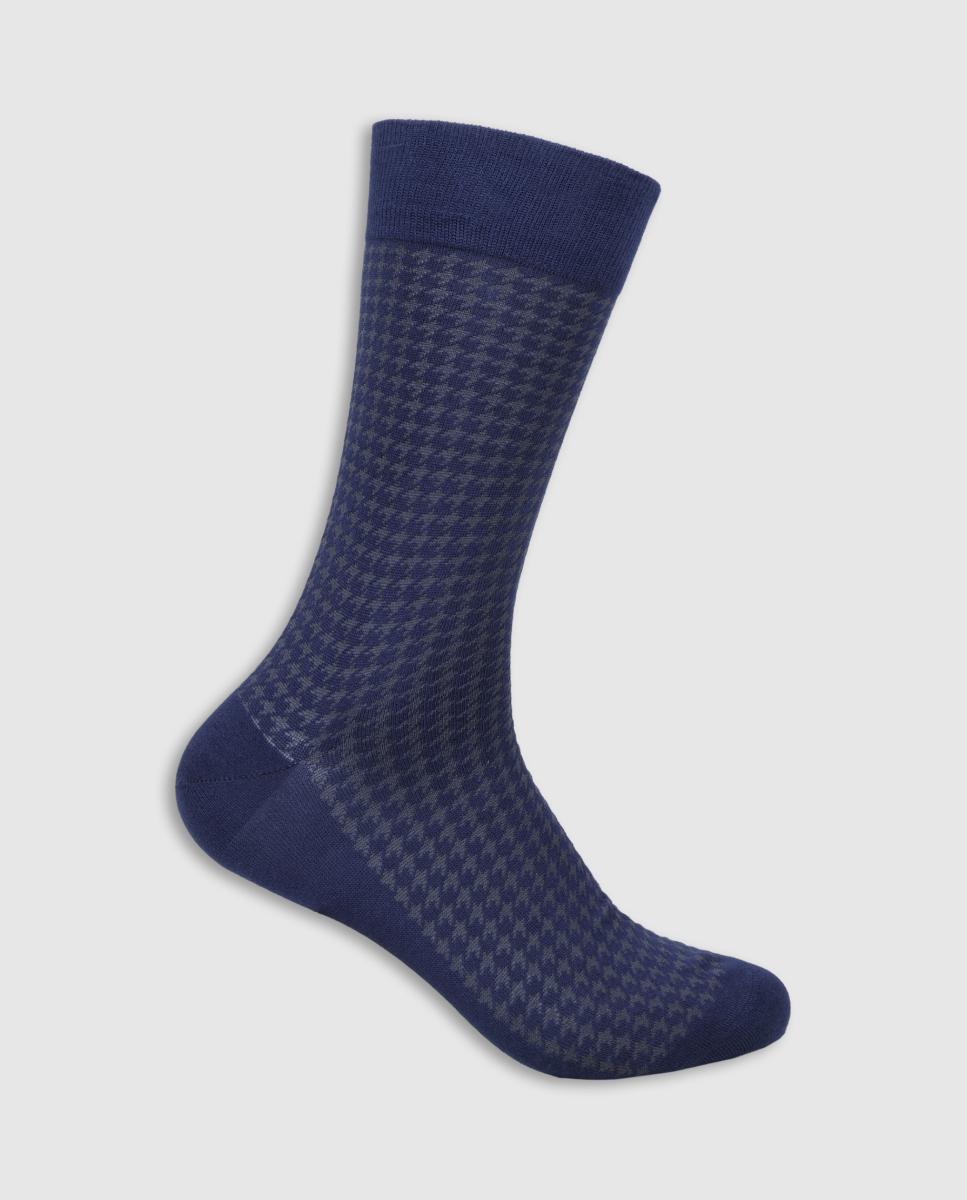Calcetín media caña Olimpo hombre - Azul Azul-1
