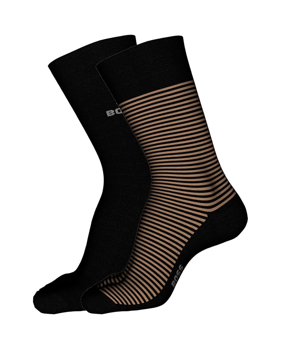 Imagen 1 de Pack de dos calcetines de hombre en talla única Negro
