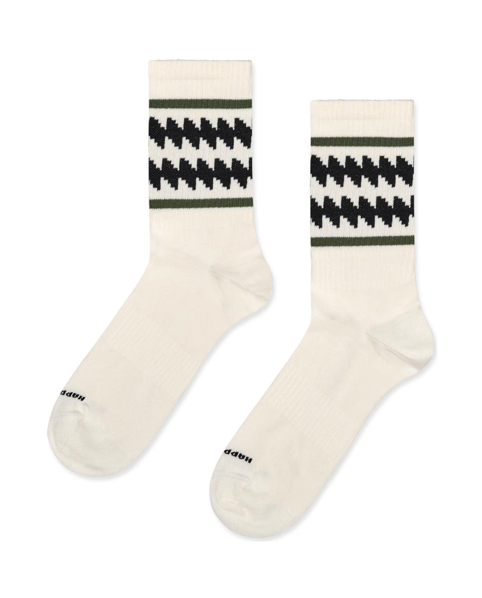 Imagen 1 de Calcetín de hombre Zic Zac Stripe Sneaker Blanco