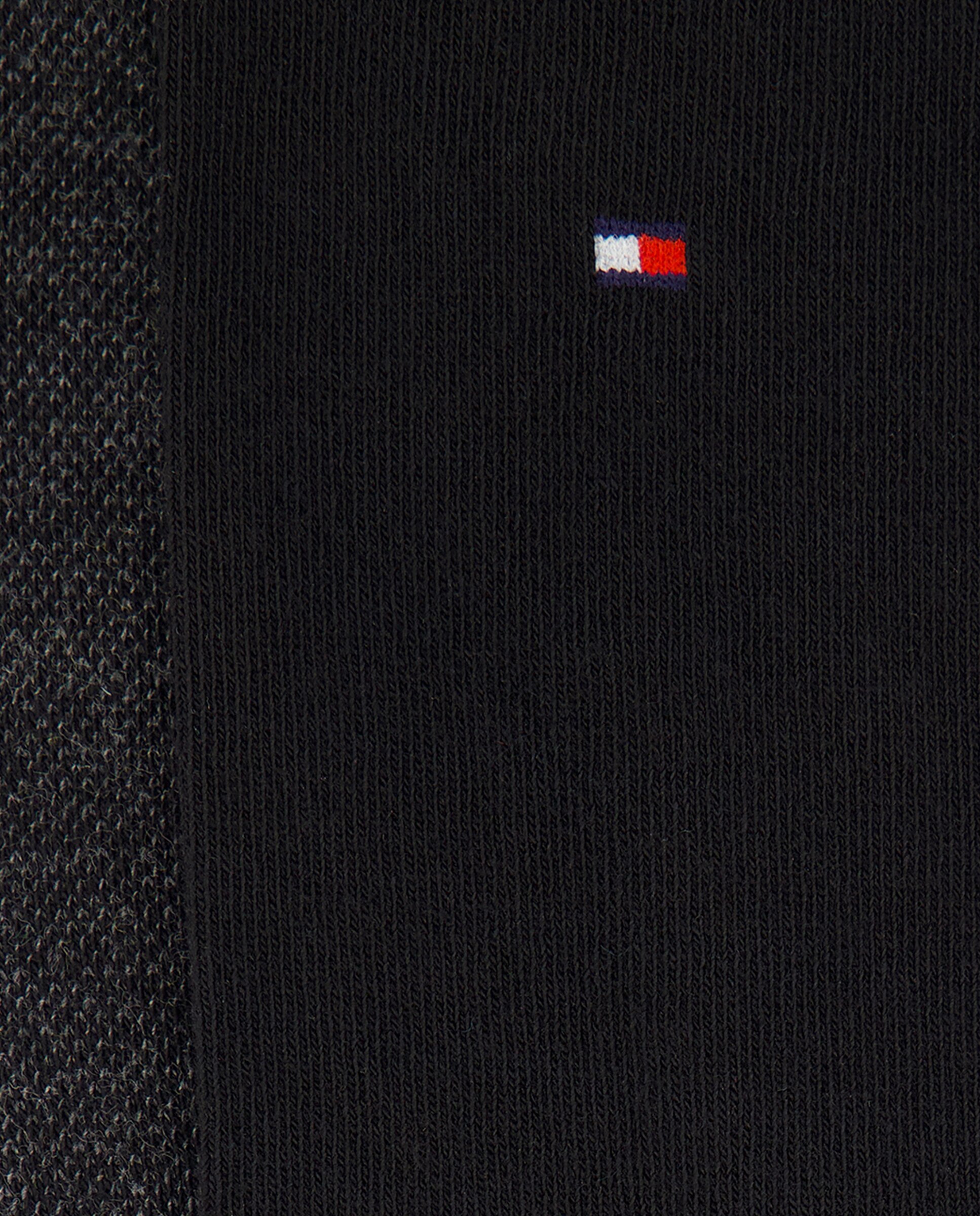 Pack de 2 pares de calcetines de ojo de perdiz con rayas de hombre - Tommy Hilfiger - Negro Negro-3
