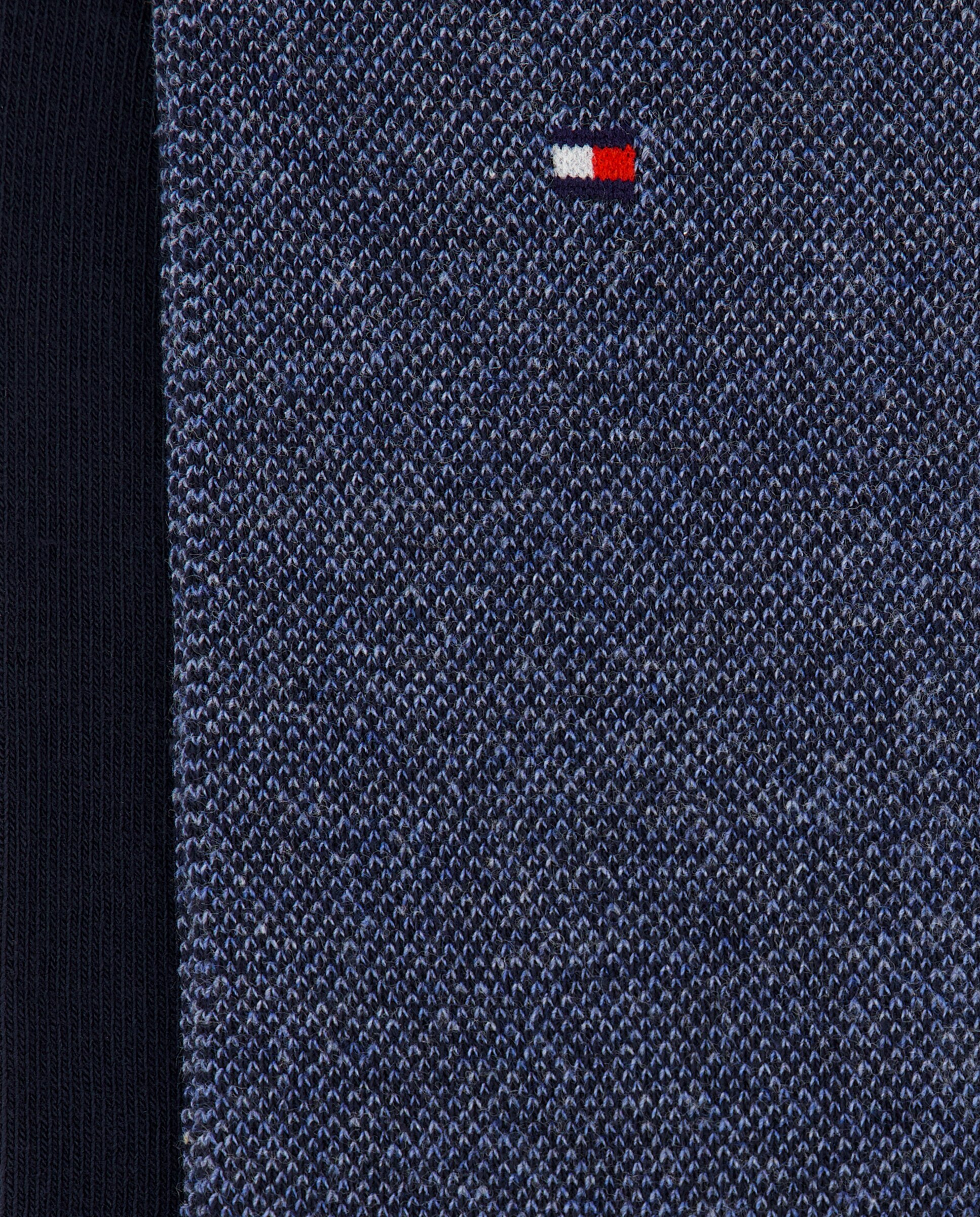 Pack de 2 pares de calcetines de ojo de perdiz con rayas de hombre - Tommy Hilfiger - Azul índigo Azul índigo-3