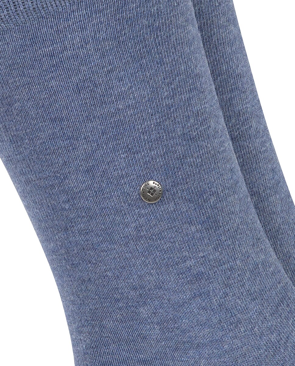 Pack doble calcetín liso algodón de hombre - Burlington - Azul índigo Azul índigo-10