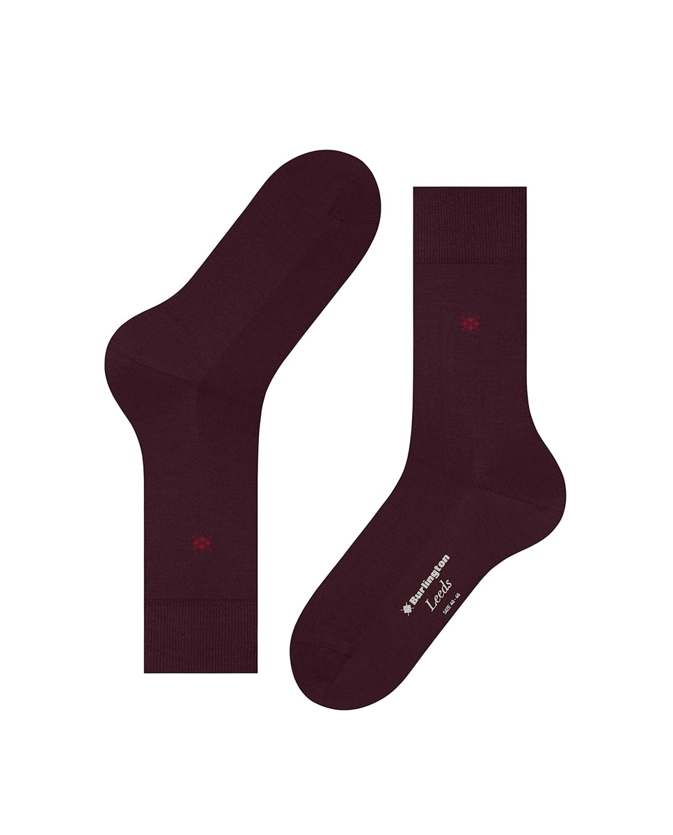 Calcetines cortos de hombre lisos - Burlington - Burdeos Burdeos-5