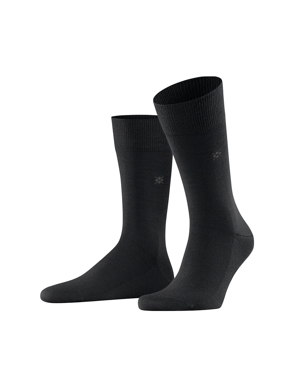 Calcetines cortos de hombre lisos - Burlington - Negro Negro-2