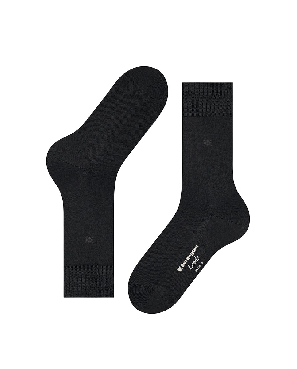 Calcetines cortos de hombre lisos - Burlington - Negro Negro-5