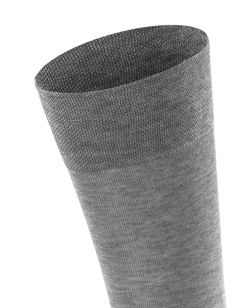 Meias Sensitive de Algodão Mercerizado Cinzento-claro-6